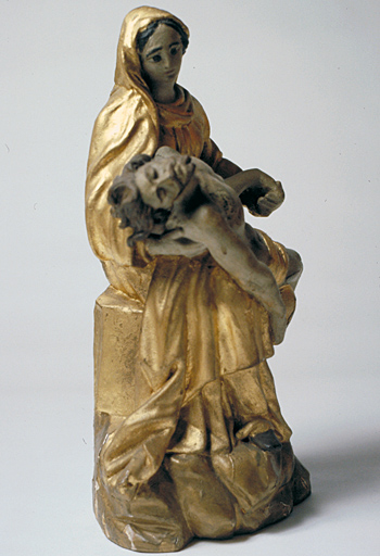 groupe sculpté (statuette) : Vierge de Pitié