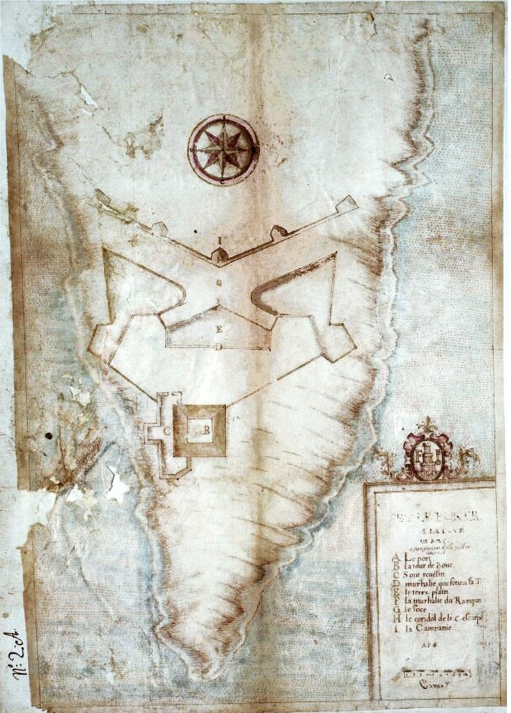 Set le portr(ait) de la Tour de Bouc et fortificacions d'icelle faict en l'année 1592, 1592.