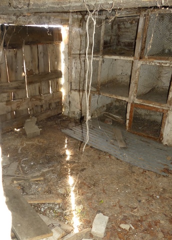 Etage de soubassement, remise-étable. Vue de volume prise du nord-est.