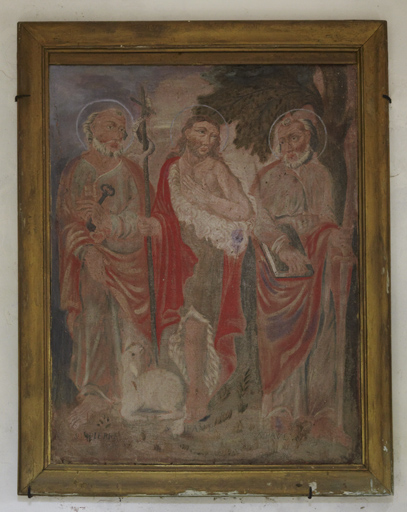 Tableau : saint Pierre, saint Jean Baptiste et saint Paul