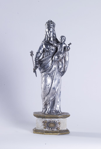 statue-reliquaire (statuette) : Vierge à l'Enfant (N° 2)