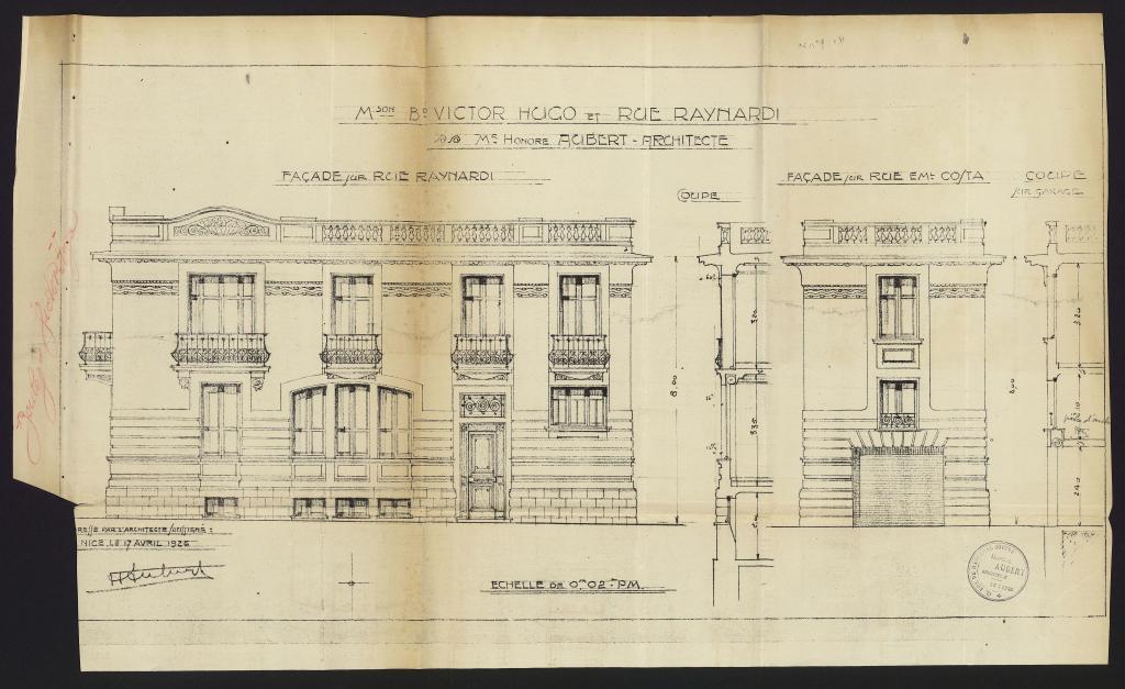 immeuble de bureaux et logement de l'architecte Honoré Aubert, actuellement immeuble de bureaux sous le nom de Villa Olivia