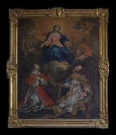 Tableau, cadre : Assomption avec saint Étienne et saint Saturnin
