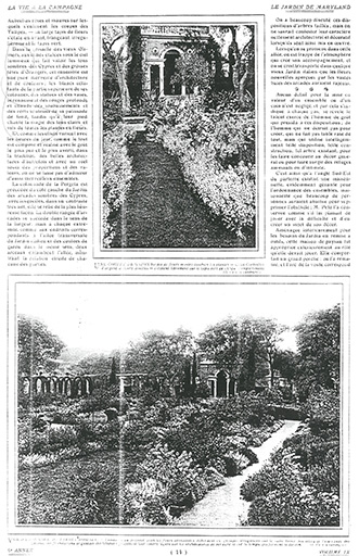 jardin d'agrément de la Villa Maryland