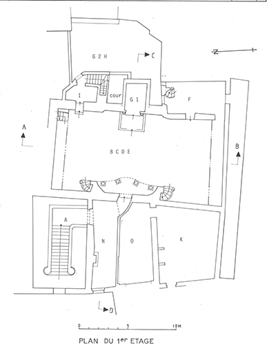 Plan du 1er étage.