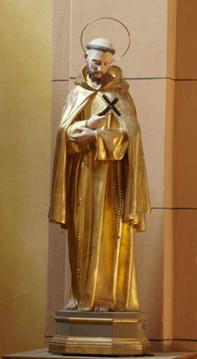 statue (petite nature) : saint François d'Assise