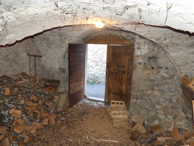 Bâtiment nord. Rez-de-chaussée, étable. Vue de volume prise de l'ouest.