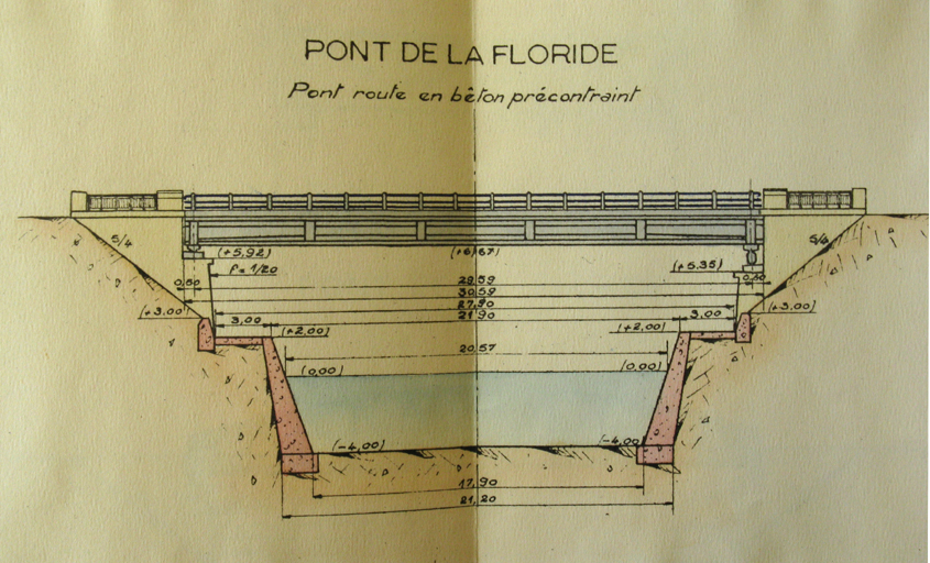 pont routier, anciennement pont de la Floride