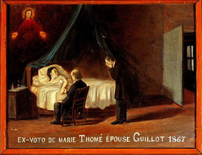 tableau, ex-voto : Demande de guérison de Marie Thomé