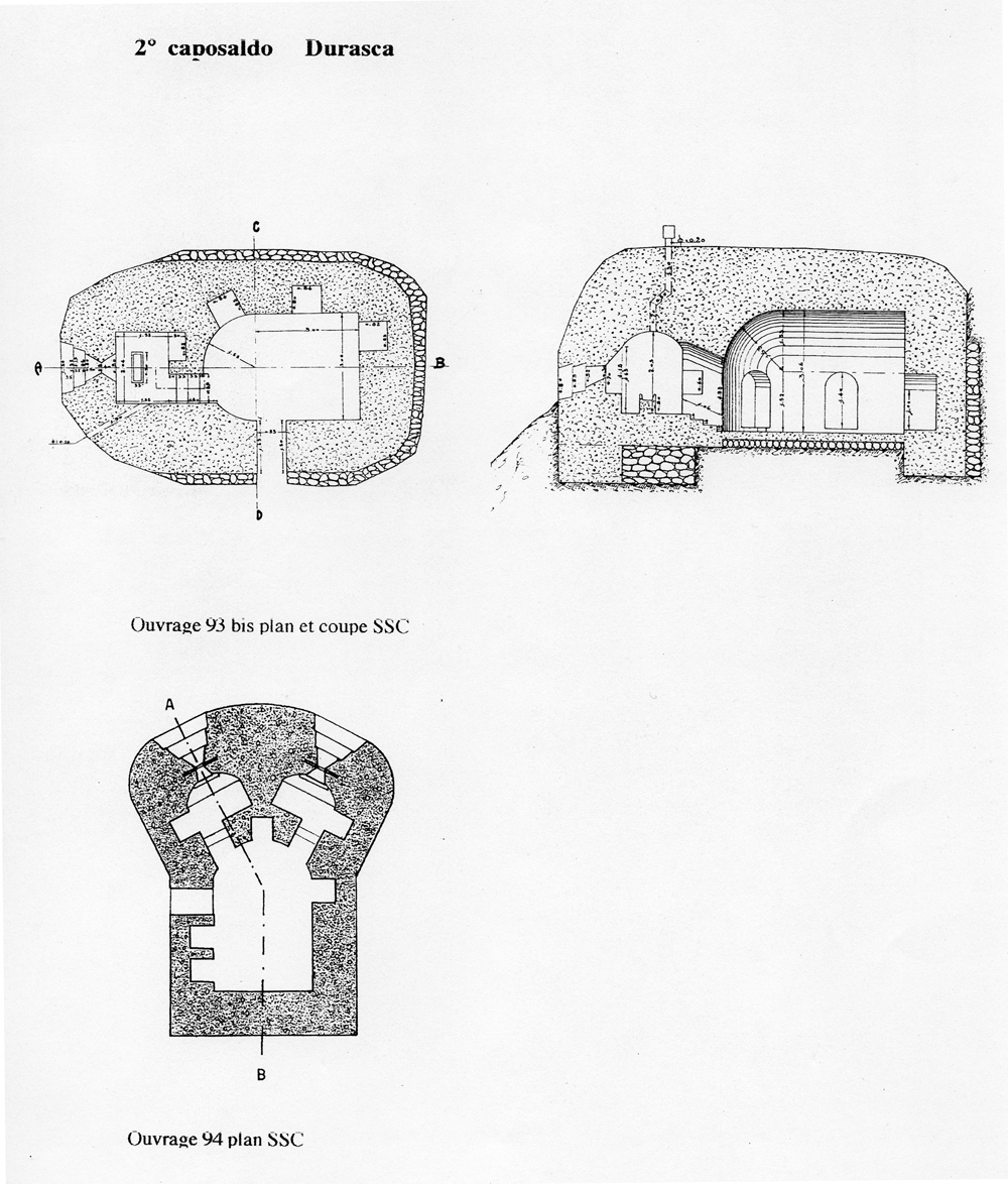 ligne fortifiée : 2e caposaldo Durasca
