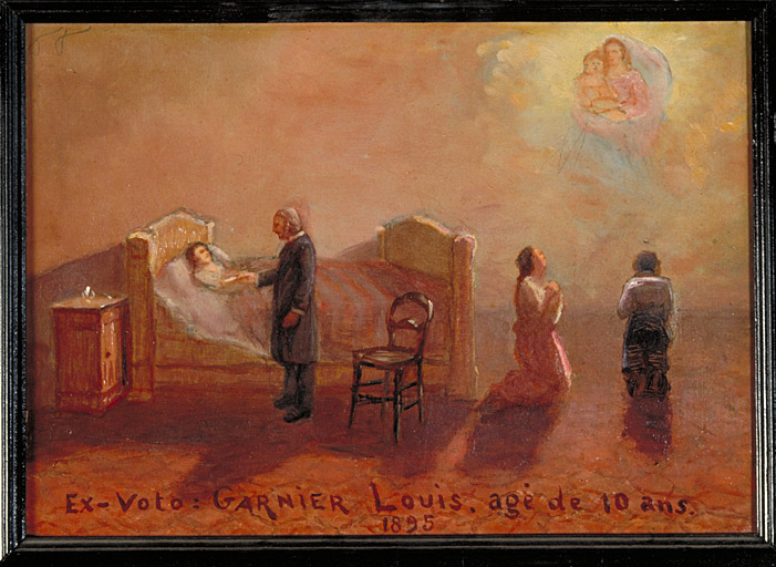 tableau, ex-voto : Demande de guérison de Louis Garnier