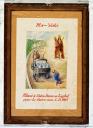 ex-voto, tableau : Chute d'une femme tombant d'un camion de lait hippomobile