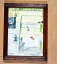 ex-voto, tableau : Chute d'un garçonnet dans un escalier