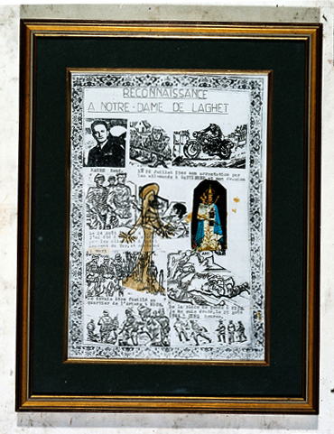 ex-voto, tableau : Evasions d'un résistant, René Maure