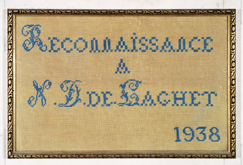 ex-voto, tableau de broderie : Reconnaissance (N° 3)