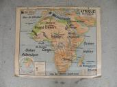 carte murale : Afrique physique