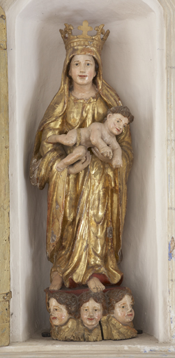 statue de procession (petite nature) : Vierge à l'Enfant