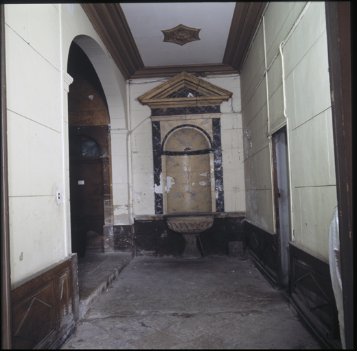 Rez-de-chaussée, décor du vestibule Aa.