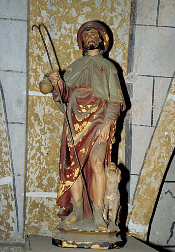 statue (statuette) : saint Roch