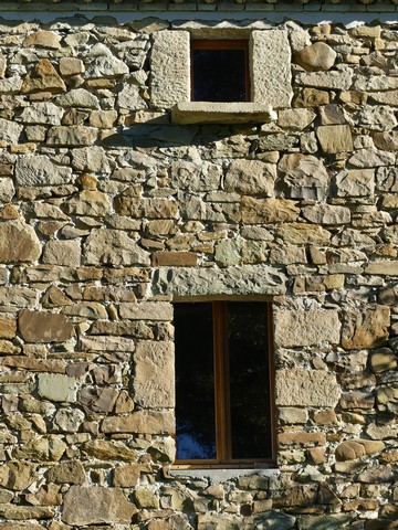 Bâtiment du colombier. Elévation sud, deuxième et troisième niveaux.