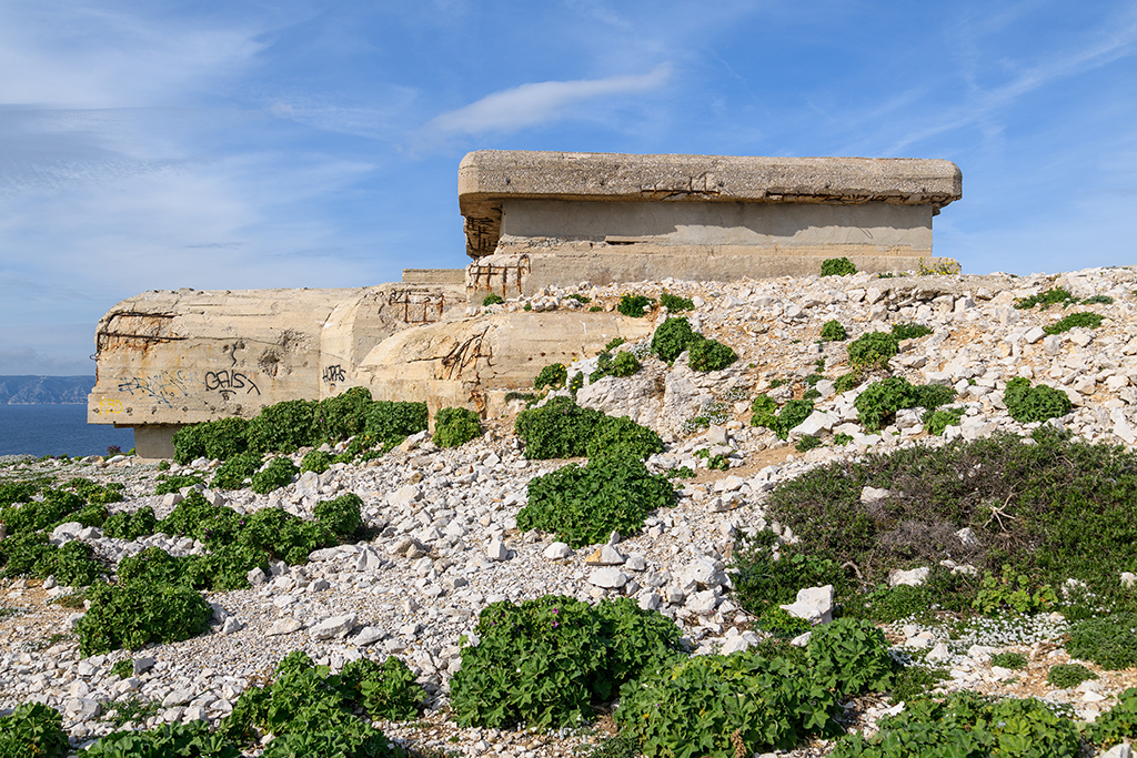Batterie sudwall, poste de direction de tir , vue latérale sud