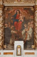 Tableau d'autel : Donation du Rosaire