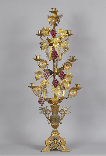 Paire de chandeliers-bouquets d'autel (n°3)