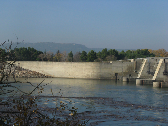 barrage mobile de Caderousse, pont routier