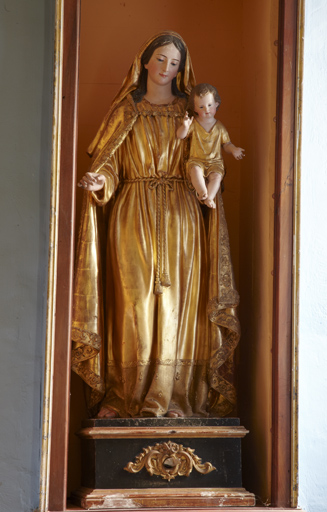 statue-reliquaire (petite nature) : Vierge à l'Enfant
