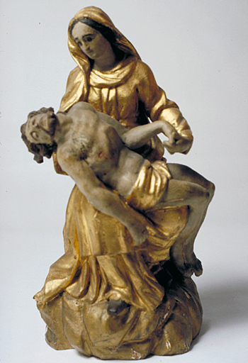 groupe sculpté (statuette) : Vierge de Pitié