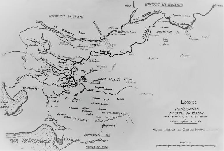 rigole d'alimentation du canal du Verdon, dite rigole de la Rougonne