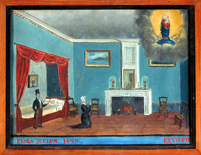 tableau, ex-voto : Demande de guérison de Julien Eliza