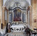 ensemble de l'autel et retable des Ames du purgatoire (autel, 2 gradins d'autel, tabernacle, retable)