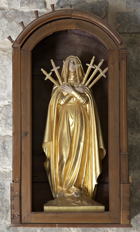 Statue (demi-nature) : Vierge des Sept Douleurs