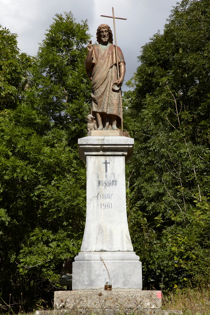 Statue de mission monumentale : saint Jean Baptiste