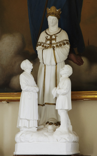 Groupe sculpté (petite nature) : Notre-Dame-de-la-Salette