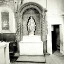 Ensemble de la Vierge (autel, gradins d'autel (2), retable, statue)
