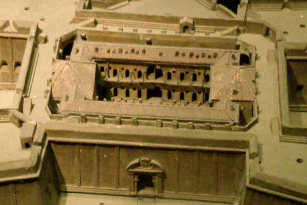 [Le haut fort de la citadelle de Marseille], c. 1670. Détail des bâtiments du donjon.