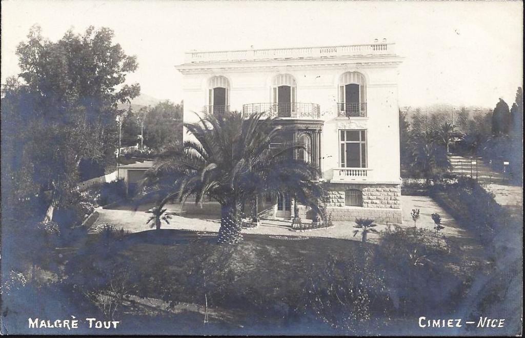 maison de villégiature (villa balnéaire) dite Marie-Louise puis Malgré tout, actuellement école élémentaire des arènes de Cimiez