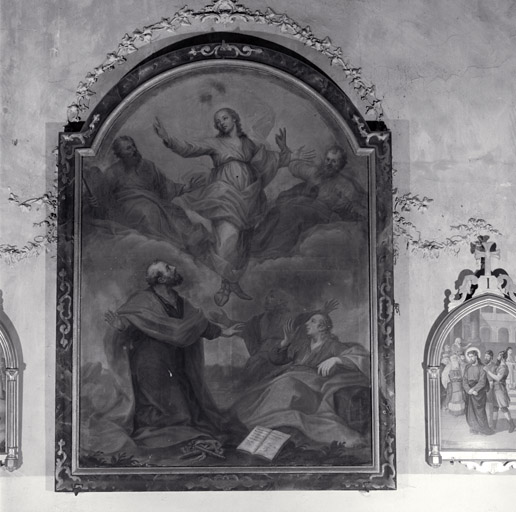 tableaux (2) : L'Ascension, La Vierge au rosaire et saint Joseph, intercesseurs des âmes du Purgatoire