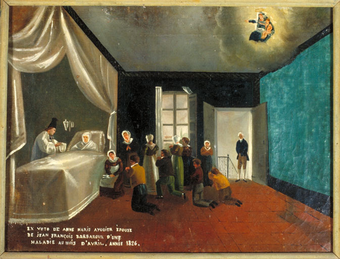 tableau, ex-voto : Demande de guérison de Anne-Marie Ayguier