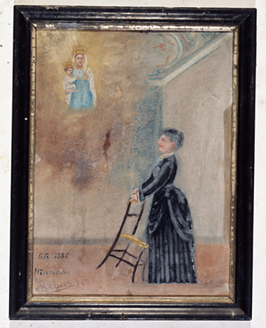 ex-voto, tableau : Prière d'une femme (N° 2)