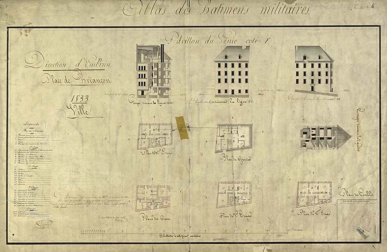 édifice logistique (immeuble) dit pavillon du Génie 67, puis pavillon F.