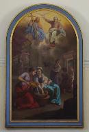 Tableau : Nativité de la Vierge avec la Sainte-Trinité