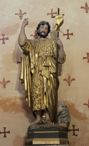 Statue (petite nature) : saint Jean-Baptiste