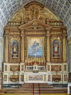 Ensemble du maître-autel : autel, gradins d'autel, tabernacle, exposition et retable