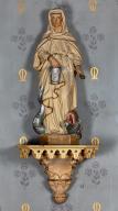 Statue et console de statue (petite-nature) : sainte Marthe