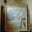 tableau, cadre : Apparition de la Vierge à l'Enfant à saint Antoine abbé
