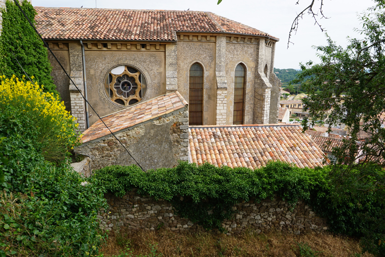 Vue de la sacristie (élévation sud).