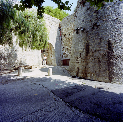Porte sud, flanc retiré et orillon du demi bastion sud-est.